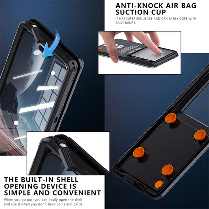 Funda Universal Impermeable para Teléfono máx. 6.9 pulgadas, ShellBox, AirBox, Azul