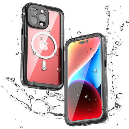 Funda Waterproof MagSafe para Apple iPhone 15 Pro Max, ShellBox, Negra