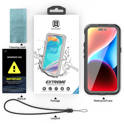 Funda Waterproof MagSafe para Apple iPhone 15 Pro Max, ShellBox, Negra