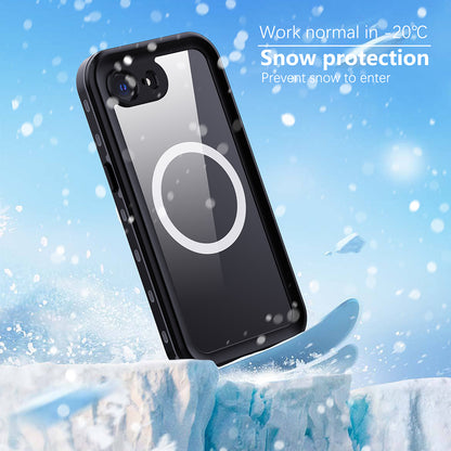 Funda MagSafe impermeable para Apple iPhone 17e / 16e, Techsuit, Shellbox, Negra
