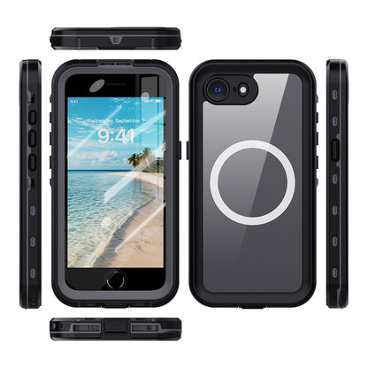 Funda MagSafe impermeable para Apple iPhone 17e / 16e, Techsuit, Shellbox, Negra