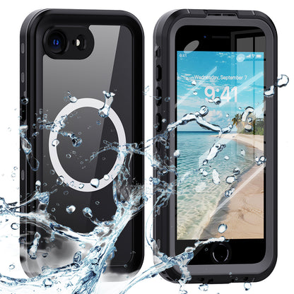 Funda MagSafe impermeable para Apple iPhone 17e / 16e, Techsuit, Shellbox, Negra