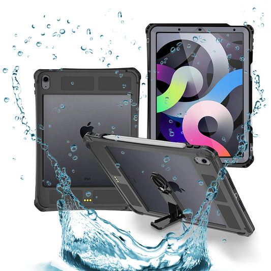 Funda impermeable para Apple iPad Air (2022) / Air (2020), ShellBox, Negra