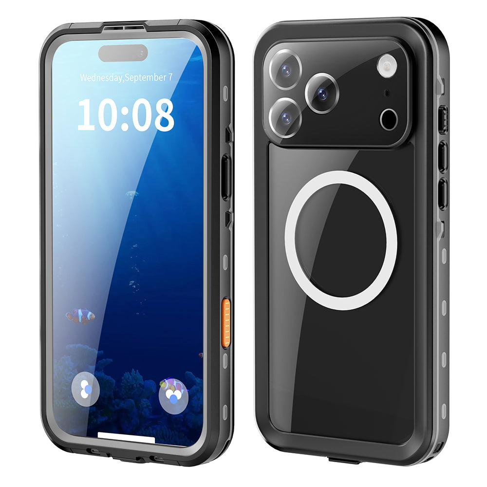 Funda Waterproof para Apple iPhone 17 Pro Max, ShellBox, Negra