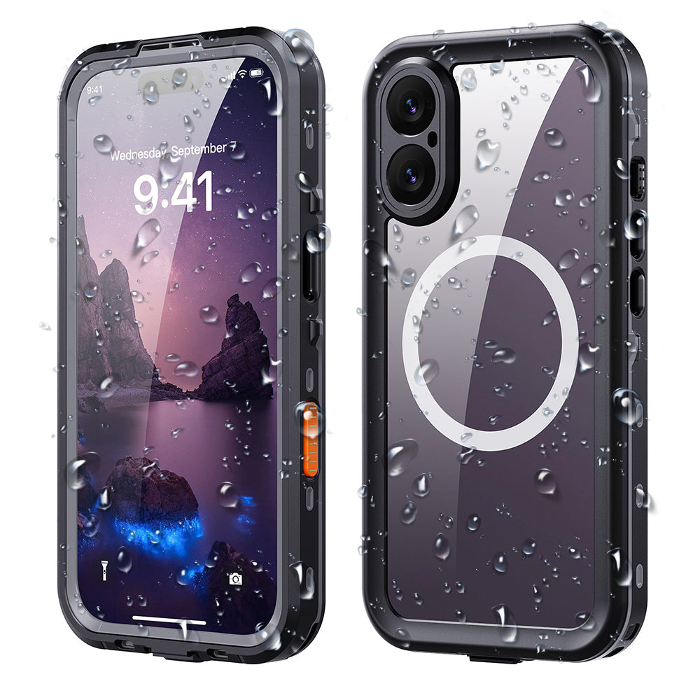 Funda Waterproof para Apple iPhone 17, ShellBox, Negra