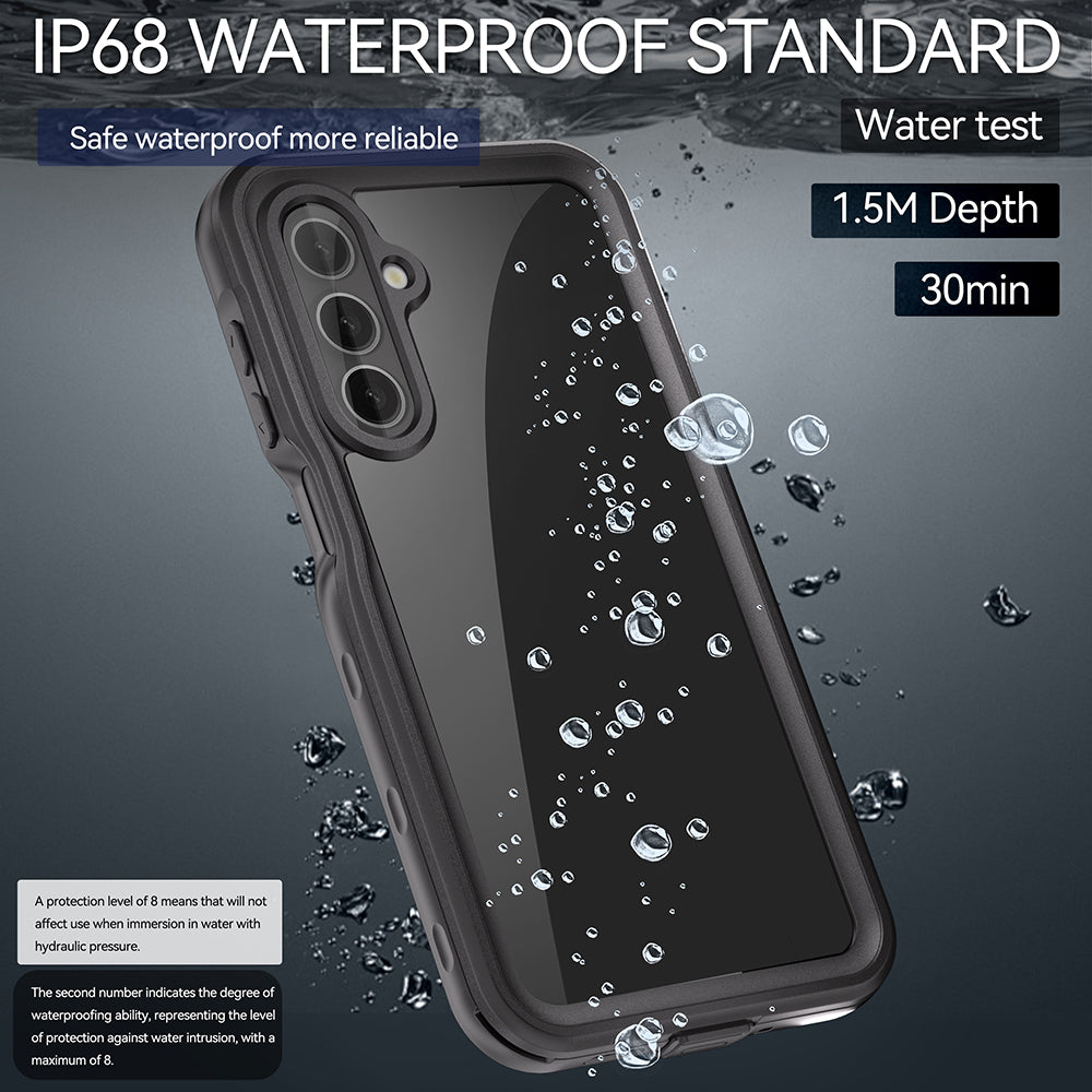 Funda impermeable para Samsung Galaxy A16 5G A166 / A16 4G A165, ShellBox, Negra