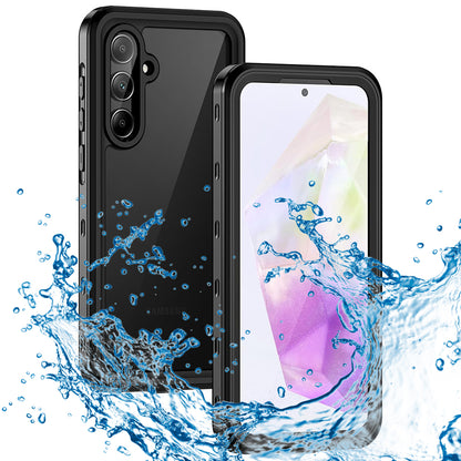 Funda impermeable para Samsung Galaxy A35 5G A356, ShellBox, Negra