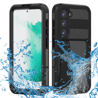 Funda impermeable para Samsung Galaxy S23 S911, ShellBox, Negra