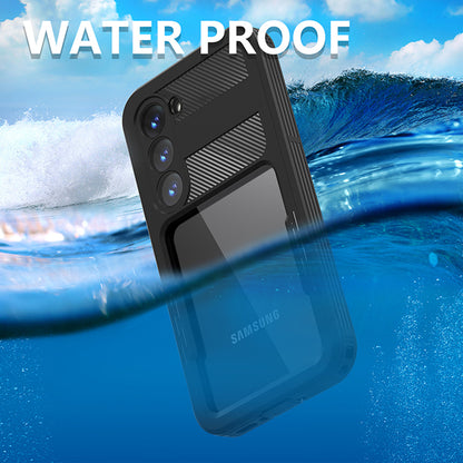 Funda impermeable para Samsung Galaxy S23 S911, ShellBox, Negra