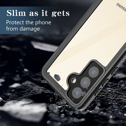Funda impermeable para Samsung Galaxy S24+ S926, ShellBox, Negra