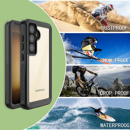 Funda impermeable para Samsung Galaxy S24+ S926, ShellBox, Negra