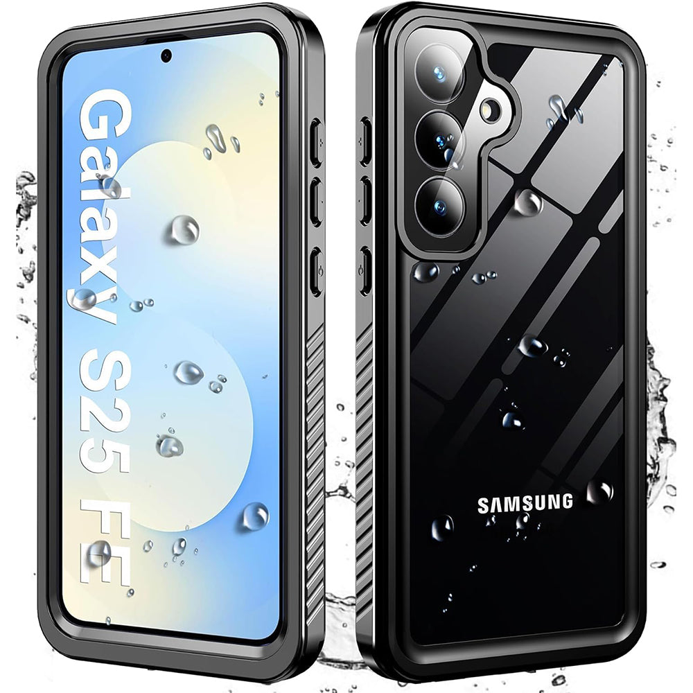 Funda Waterproof para Samsung Galaxy S25 FE, ShellBox, Negra