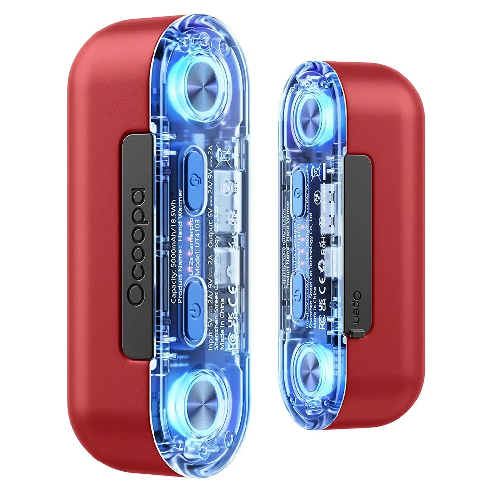 Calentador de Manos Ocoopa UT2s GamerPro, Rojo