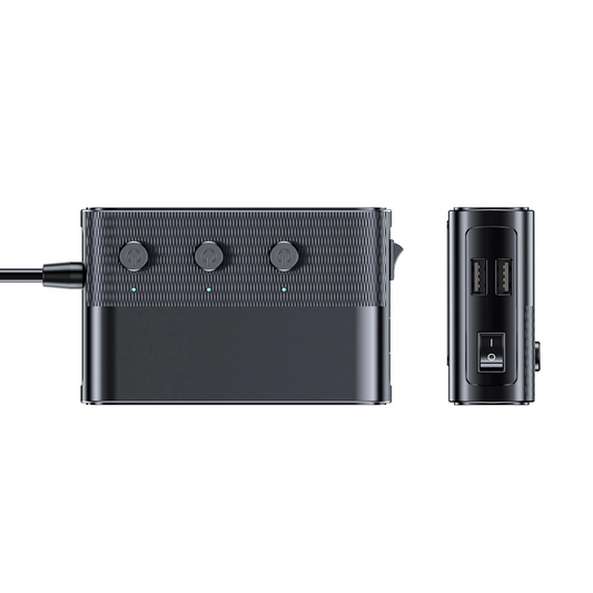 Cargador de Coche 3MK Power Splitter, 120W, 3A, 3 x USB-A - 1 x USB-C - 3 x Extensión Mechero, Negro