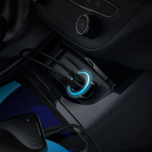 Cargador de coche Anker 323, 52.5W, 3A, 1 x USB-A - 1 x USB-C, Negro, Reacondicionado A2735G11