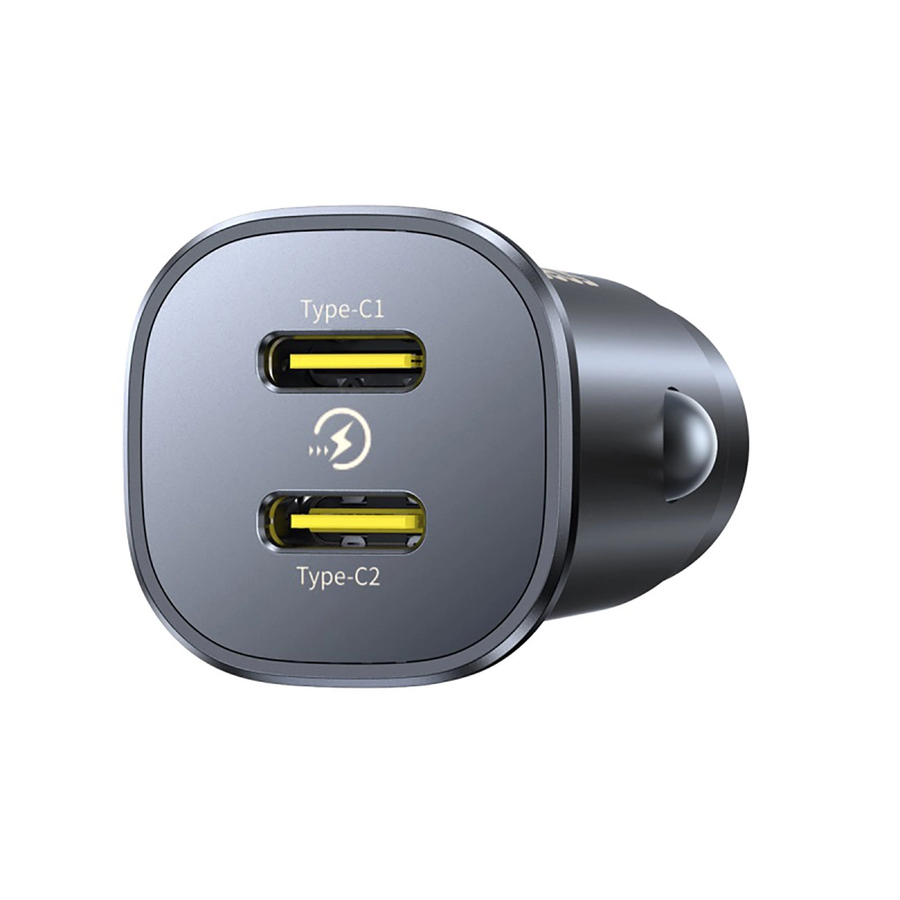 Cargador de coche Baseus GoTrip, 30W, 3A, 2 x USB-C, Negro