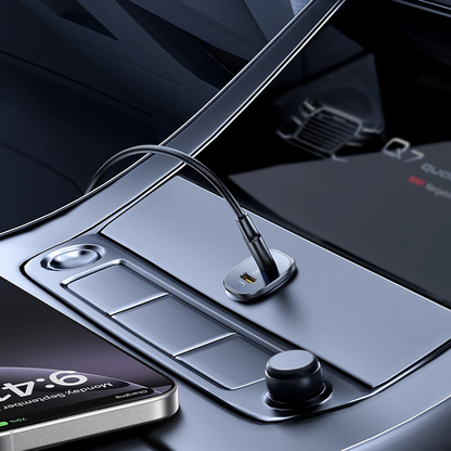 Cargador de coche Baseus GoTrip, 30W, 3A, 2 x USB-C, Negro