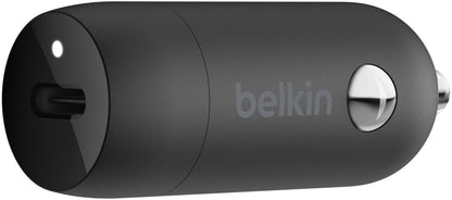 Cargador de coche Belkin BoostCharge, 30W, 3A, 1 x USB-C, Negro CCA004btBK