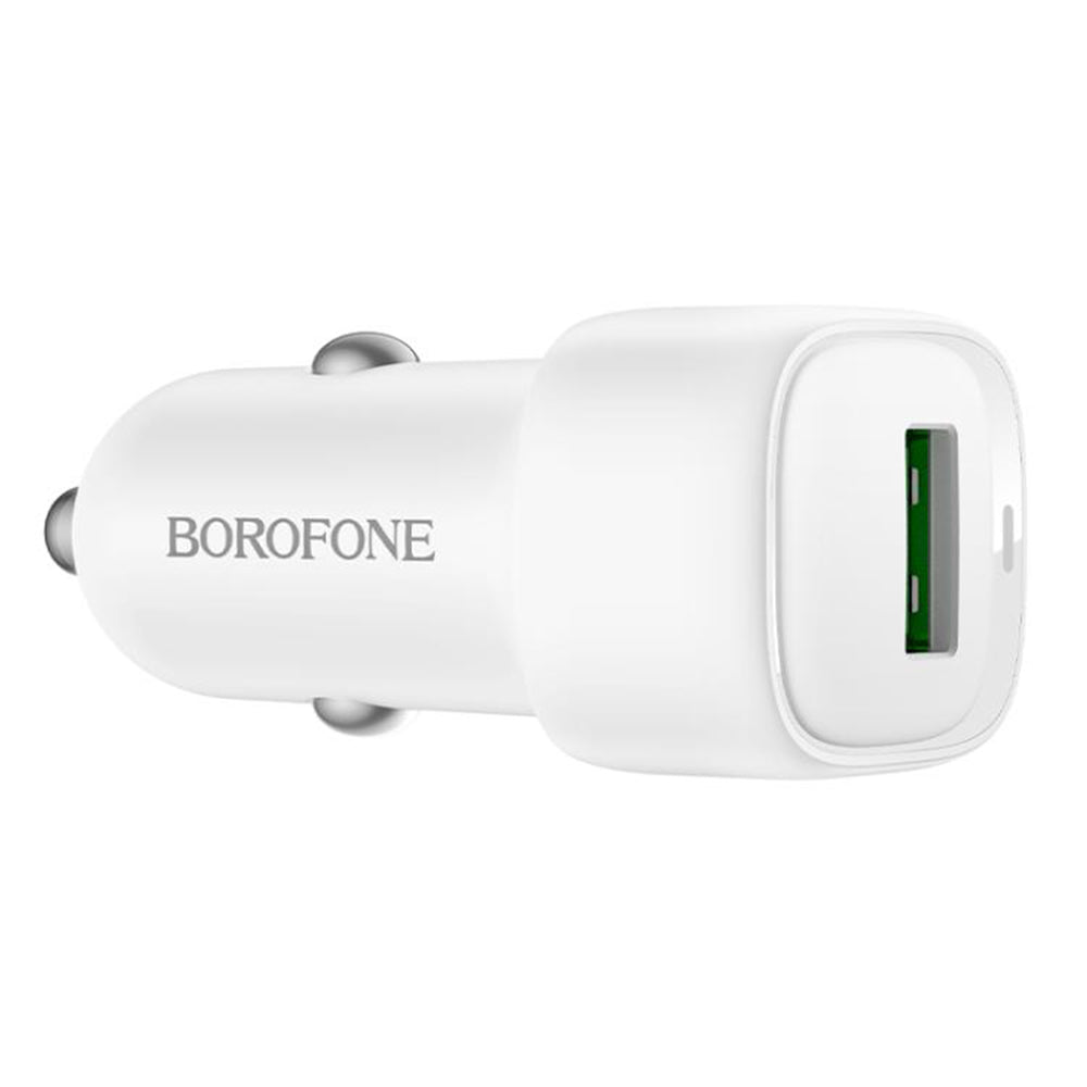 Cargador de Coche Borofone BZ34 Cloud, 18W, 3A, 1 x USB-A, Blanco