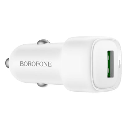 Cargador de Coche Borofone BZ34 Cloud, 18W, 3A, 1 x USB-A, Blanco