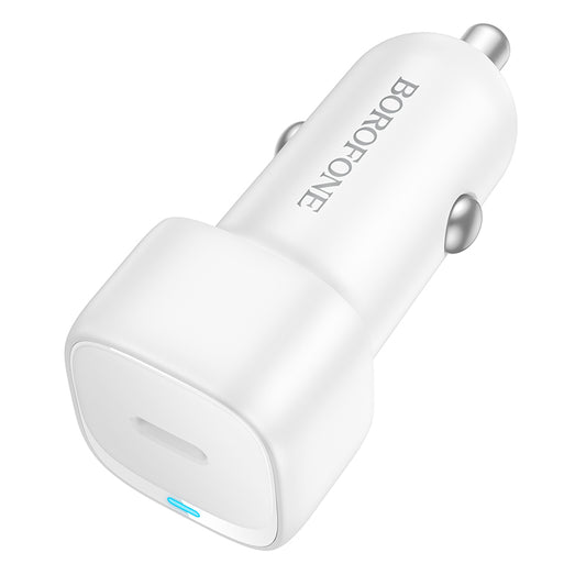 Cargador de coche Borofone BZ34A Cloud, 20W, 3A, 1 x USB-C, Blanco