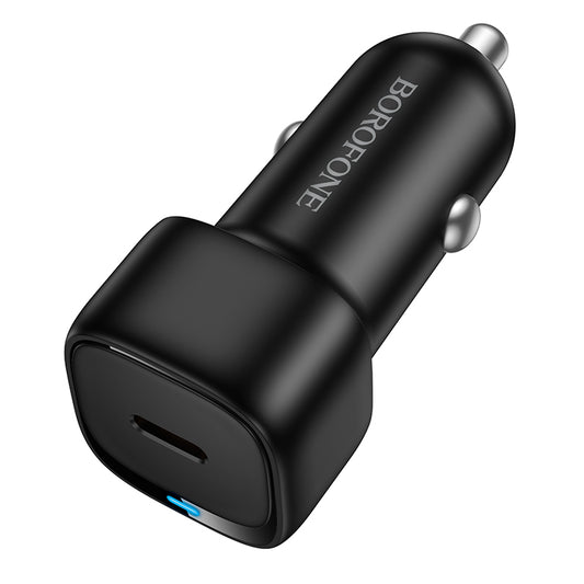 Cargador de Coche Borofone BZ34A Cloud, 20W, 3A, 1 x USB-C, Negro