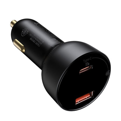 Cargador de Coche con Cable USB-C Baseus Superme, 100W, 5A, 1 x USB-A - 1 x USB-C, Negro TZCCZX-01
