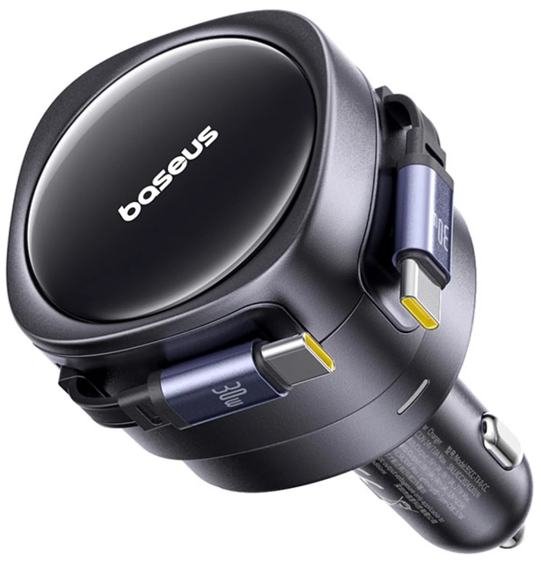 Cargador de coche con cable USB-C Baseus Enjoyment Max, 60 W, negro C00035507121-01
