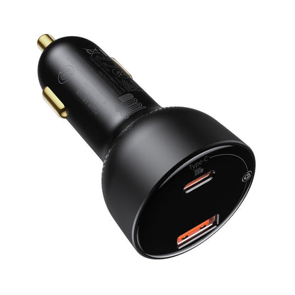 Cargador de Coche con Cable USB-C Baseus Superme, 100W, 5A, 1 x USB-A - 1 x USB-C, Negro TZCCZX-01