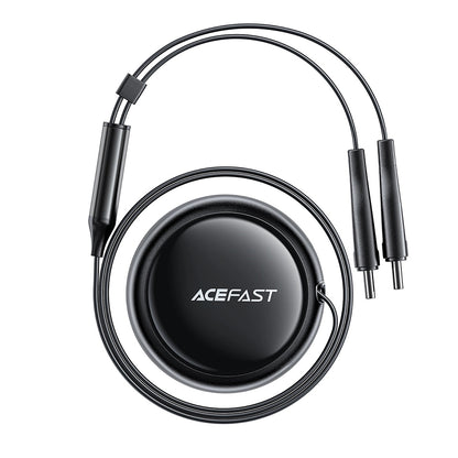 Cargador de coche con cable USB-C Acefast B13, 53W, 3A, 1 x USB-A, Negro