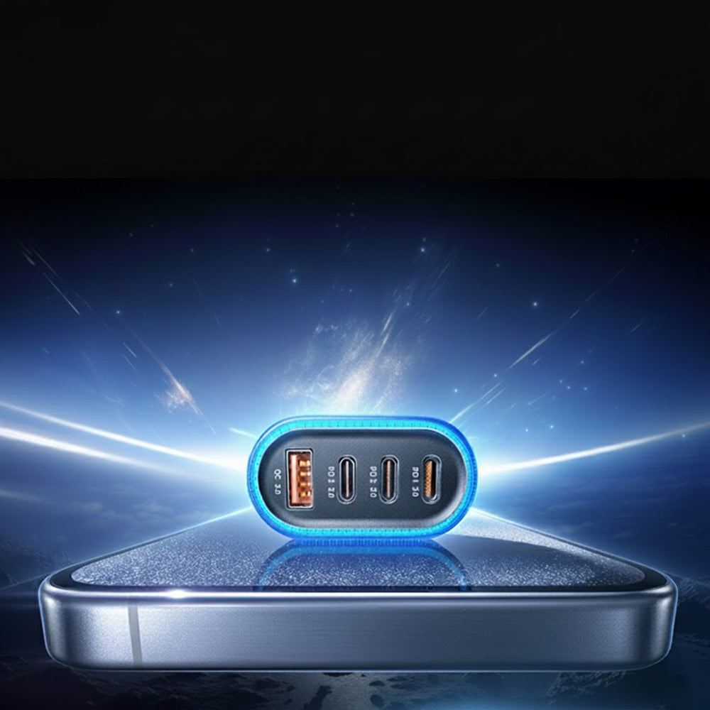 Cargador de Coche con Cable USB-C Lisen, 101W, 3.25A, 1 x USB-A - 3 x USB-C, Negro YL0223120021