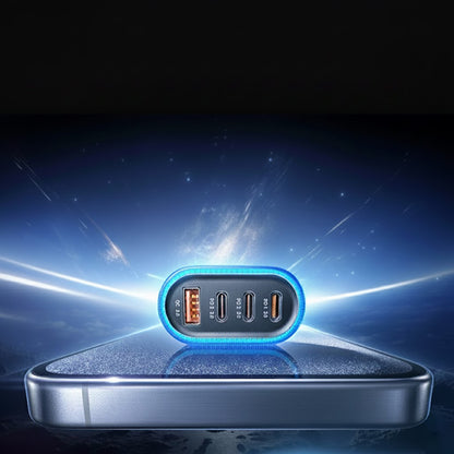 Cargador de Coche con Cable USB-C Lisen, 101W, 3.25A, 1 x USB-A - 3 x USB-C, Negro YL0223120021