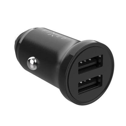 Cargador de Coche Fixed, 15.5W, 3A, 2 x USB-A, Negro