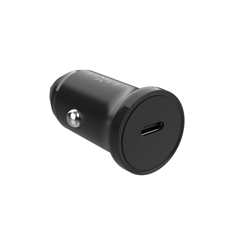 Cargador de coche Fixed, 30W, 3A, 1 x USB-C, Negro