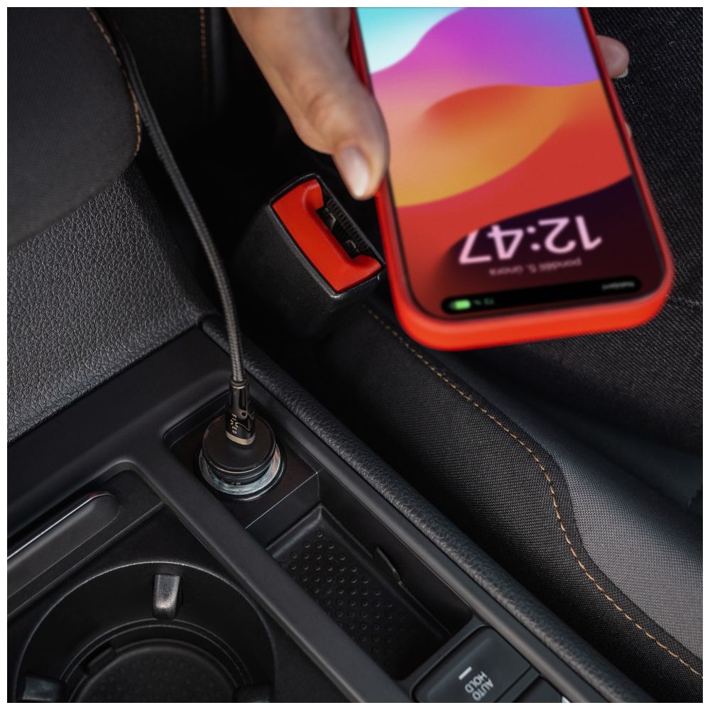 Cargador de coche Fixed, 30W, 3A, 1 x USB-C, Negro