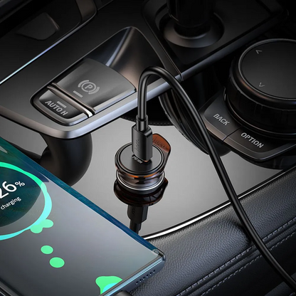 Cargador de coche HOCO NZ16, 30W, 3A, 1 x USB-C, Gris