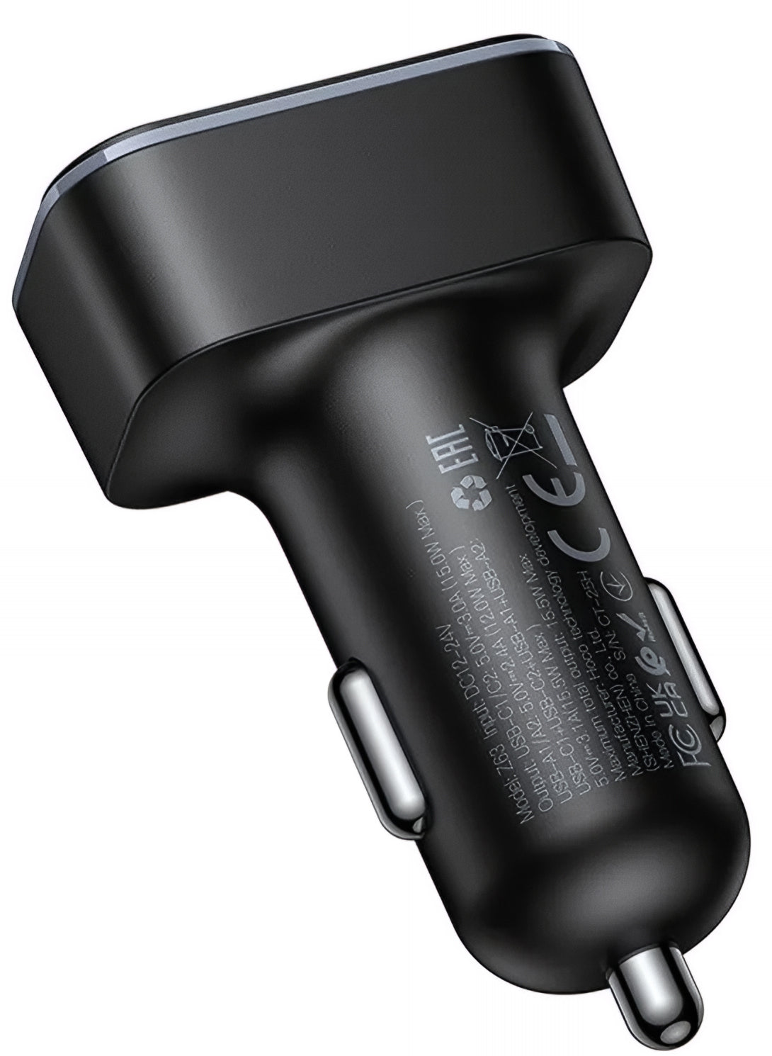 Cargador de coche HOCO Z63, 42W, 3A, 2 x USB-A - 2 x USB-C, Negro