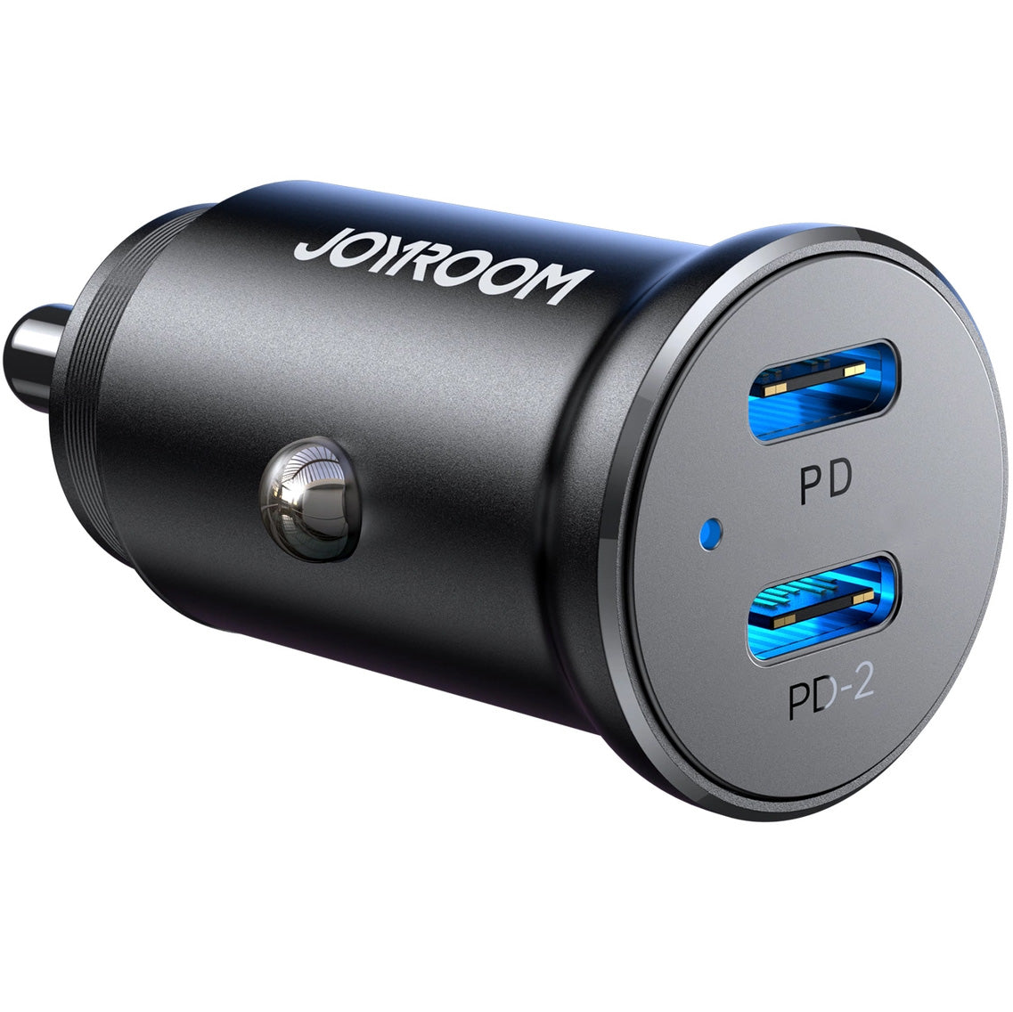 Cargador de Coche Joyroom JR-CCN06, 30W, 3A, 2 x USB-C, Negro