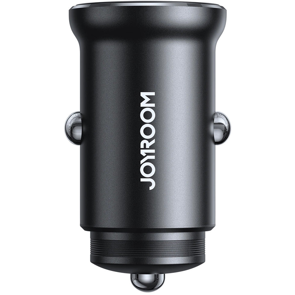 Cargador de Coche Joyroom JR-CCN06, 30W, 3A, 2 x USB-C, Negro