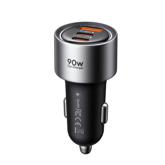 Cargador de coche McDodo CC-3110 Gana, 90W, 3A, 1 x USB-A - 2 x USB-C, Negro