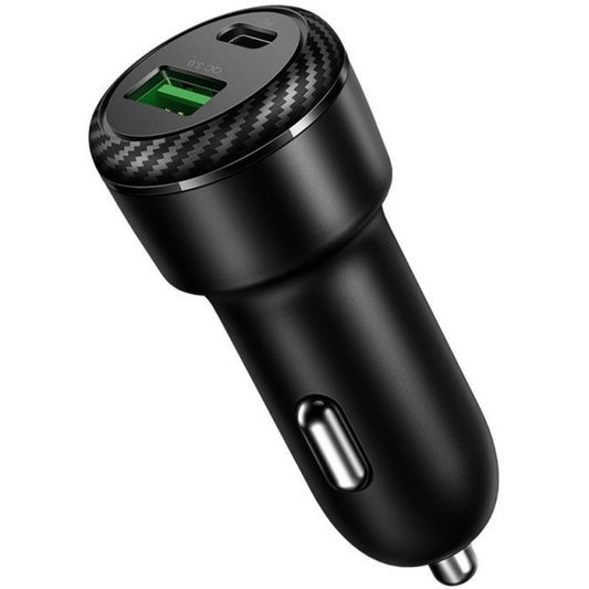 Cargador de coche McDodo CC-5970, 38W, 3A, 1 x USB-A - 1 x USB-C, Negro