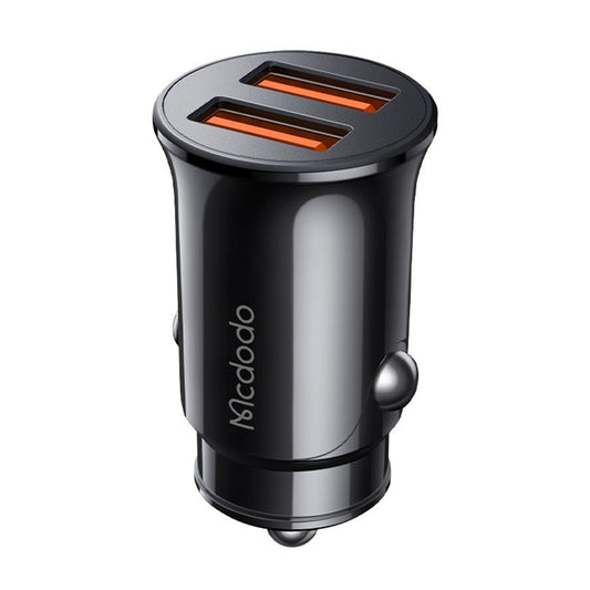 Cargador de coche McDodo CC-6602, 12W, 2.4A, 2 x USB-A, Negro