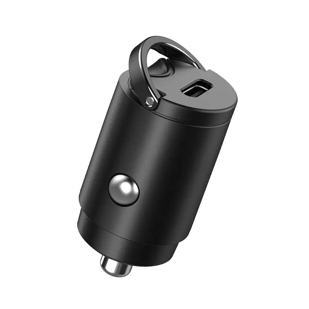 Cargador de coche Techsuit C5 NanoVolt, 30W, 3A, 1 x USB-C, Negro