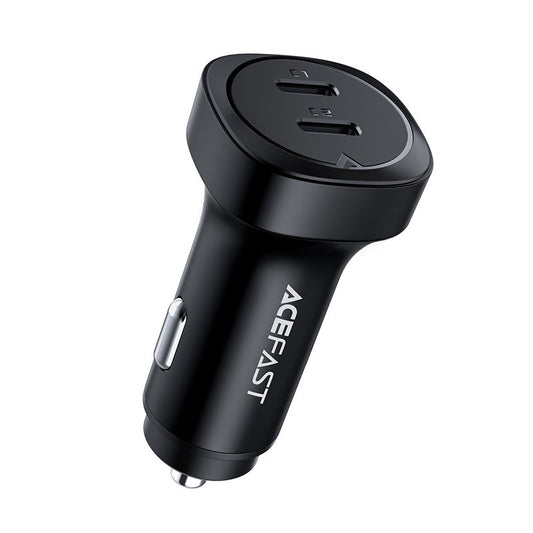 Cargador de Coche Acefast B2, 72W, 3A, 2 x USB-C, Negro