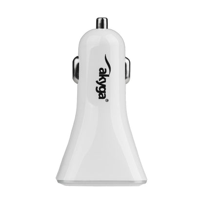 Cargador de coche Akyga AK-CH-09, 10W, 2A, 4 x USB-A, Blanco
