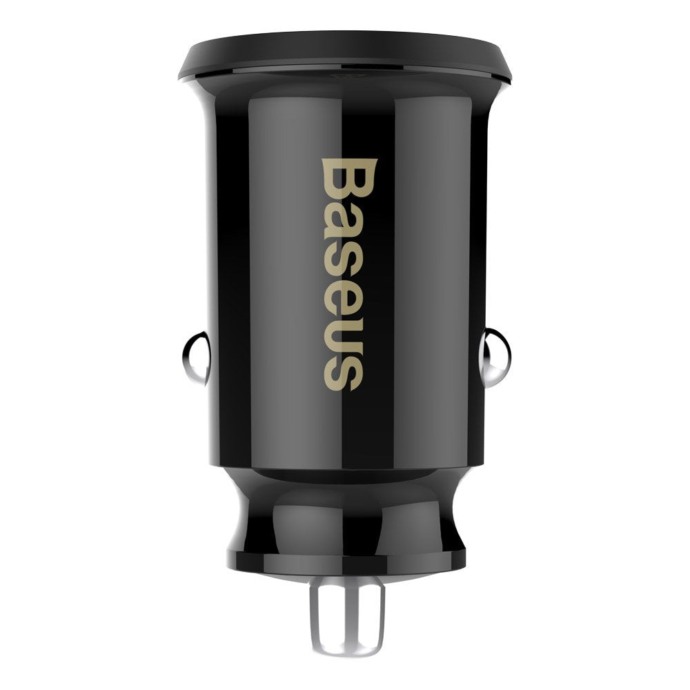 Cargador de coche Baseus Grain, 10W, 2.4A, 2 x USB-A, Negro CCALL-ML01