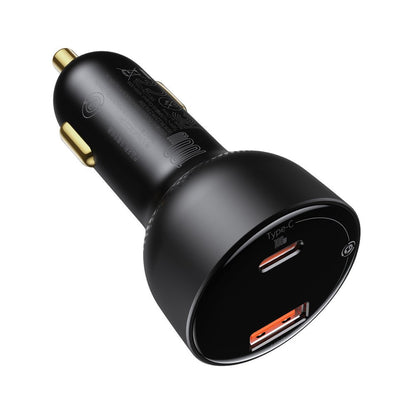 Cargador de coche Baseus Superme, 100W, 5A, 1 x USB-A - 1 x USB-C, Negro CCZX-01 CCZX-01