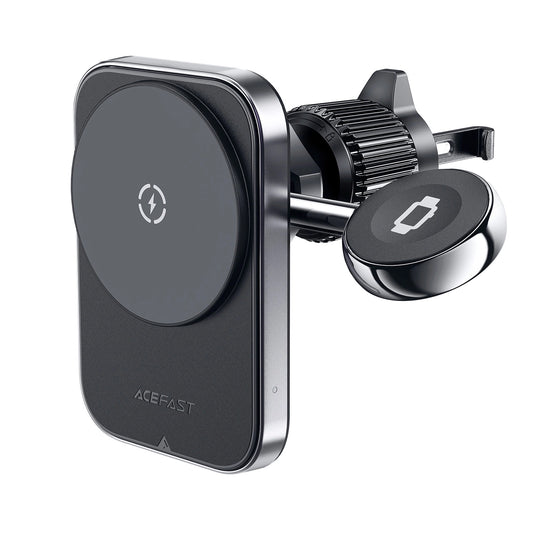 Cargador de Coche Inalámbrico Acefast D18 2en1, 15W, 1.67A, Negro