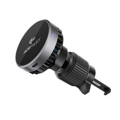 Cargador de Coche Inalámbrico Acefast D40, 15W, 1.67A, Gris