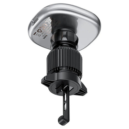 Cargador de Coche Inalámbrico Acefast D41, 15W, 1.67A, Plateado